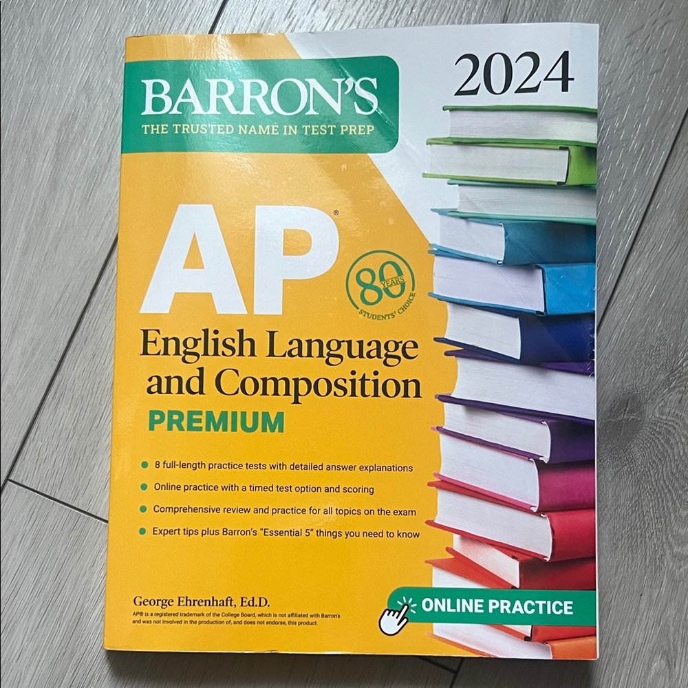 Barron's AP English Language and Composition 2024 Book